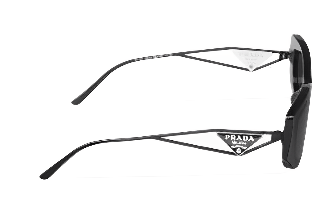 Purchase (W) 【可配近视】PRADA 女士时尚方形太阳镜 - 黑色 SPR14YE1ABF05S0C053