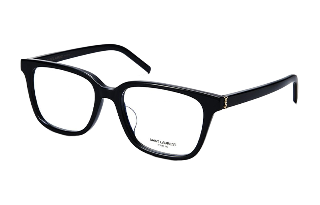 Order (W) 【Tersedia Resep】 SAINT LAURENT Bingkai Kacamata Optik Persegi Hitam SL M110/F-004
