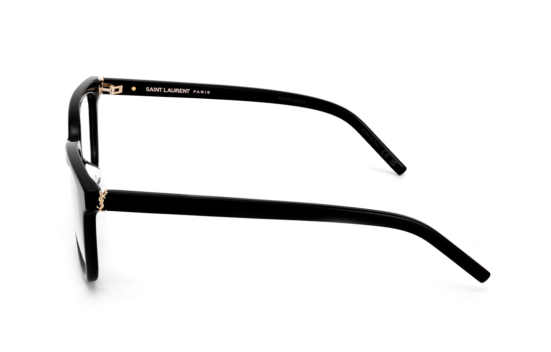 Shop (W) 【Tersedia Resep】 SAINT LAURENT Bingkai Kacamata Optik Persegi Hitam SL M110/F-004