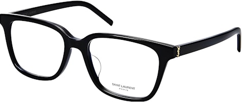 (Women) 【Prescription Available】 SAINT LAURENT Retro Black Frame Logo Square Optical Glasses Women SL M110/F-001 (Women) 【Prescription Available】 SAINT LAURENT Retro Black Frame Logo Square Optical Glasses Women SL M110/F-001