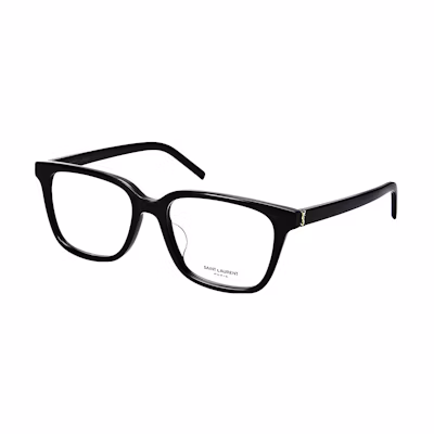 (Women) 【Prescription Available】 SAINT LAURENT Retro Black Frame Logo Square Optical Glasses Women SL M110/F-001