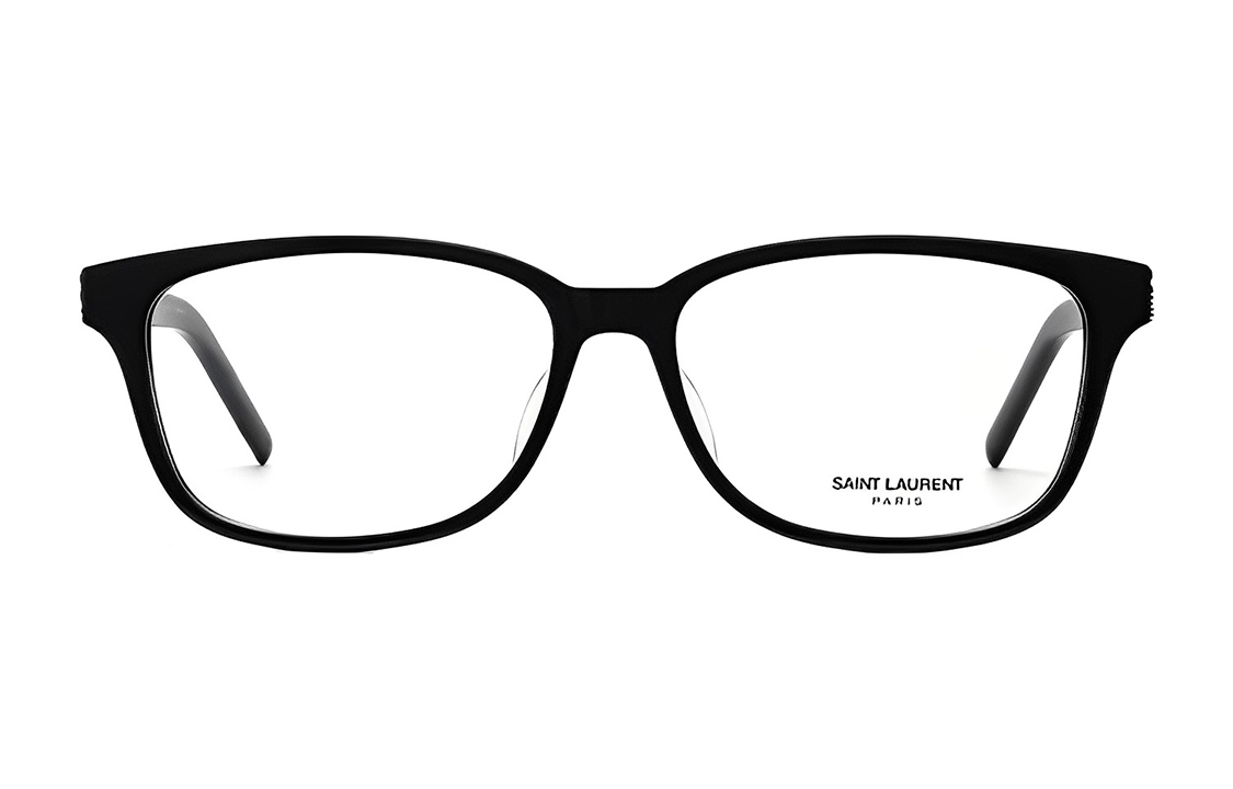 Lookbook (Women) 【Prescription Available】 SAINT LAURENT Retro Black Frame Logo Square Optical Glasses Women SL M110/F-001