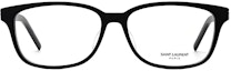 Lookbook (Women) 【Prescription Available】 SAINT LAURENT Retro Black Frame Logo Square Optical Glasses Women SL M110/F-001