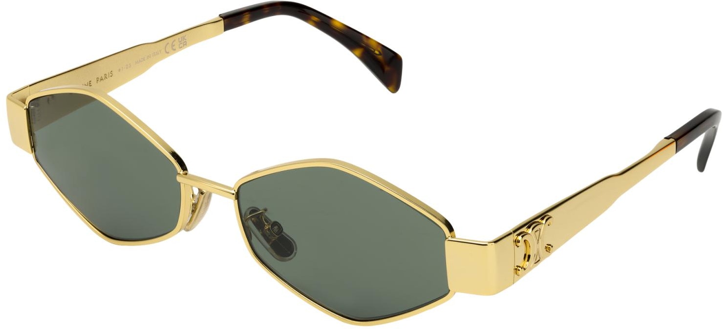 women-prescription-available-celine-geometric-metal-irregular-sunglasses-gold-for-women-cl-40254-u-30-n
