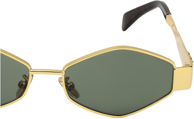 (W) 【可配镜片】CELINE 女士几何金属不规则太阳镜 金色 CL40254U 30N Purchase (W) 【可配镜片】CELINE 女士几何金属不规则太阳镜 金色 CL40254U 30N