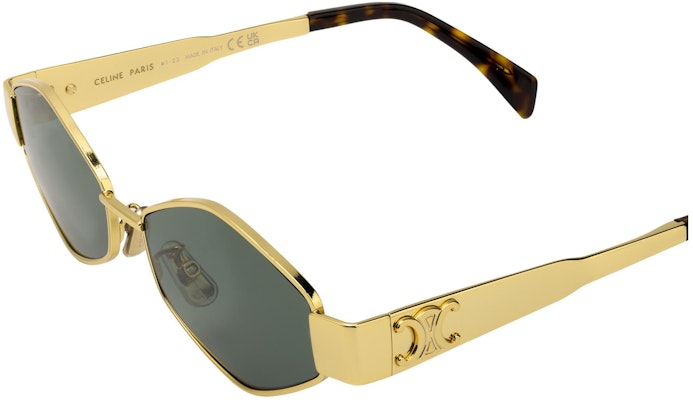 (W) 【可配镜片】CELINE 女士几何金属不规则太阳镜 金色 CL40254U 30N Details for (W) 【可配镜片】CELINE 女士几何金属不规则太阳镜 金色 CL40254U 30N