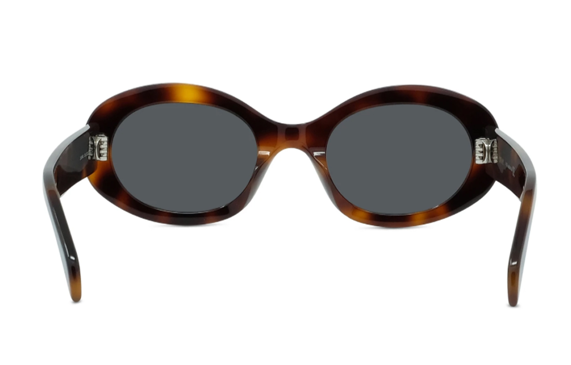 (Women) 【Prescription Available】CELINE Oval Frame Acetate Sunglasses for Women Tortoiseshell CL40194U-53A 圖 6
