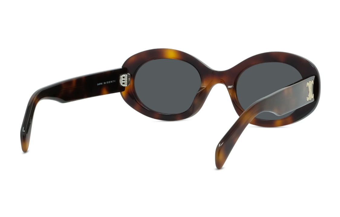 (Women) 【Prescription Available】CELINE Oval Frame Acetate Sunglasses for Women Tortoiseshell CL40194U-53A 圖 8