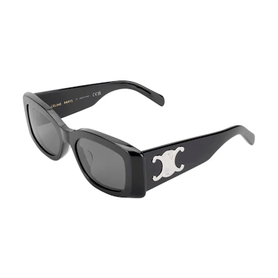 (Women) 【Prescription Available】CELINE Rectangular Acetate Black Sunglasses 4S282CPLB38NO