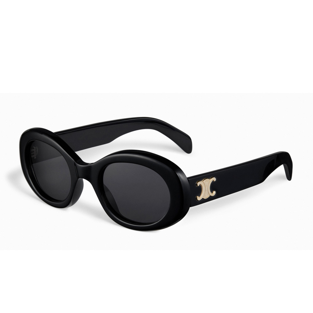 (Women) 【Prescription Available】CELINE Triomphe Oval Sunglasses for Women - Stylish Design 40194U