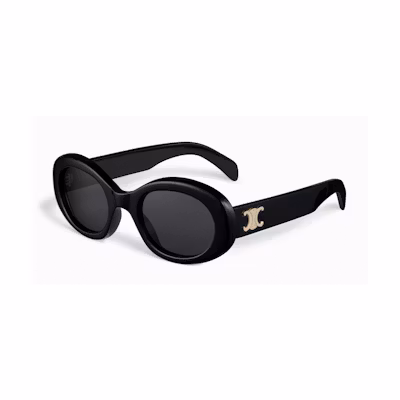 (Women) 【Prescription Available】CELINE Triomphe Oval Sunglasses for Women - Stylish Design 40194U