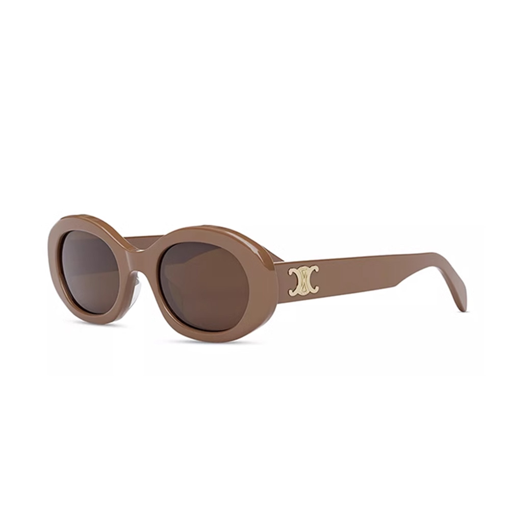 (Women) 【Prescription Available】CELINE Triomphe Oval Sunglasses for Women - Stylish Design 40194U 圖 11