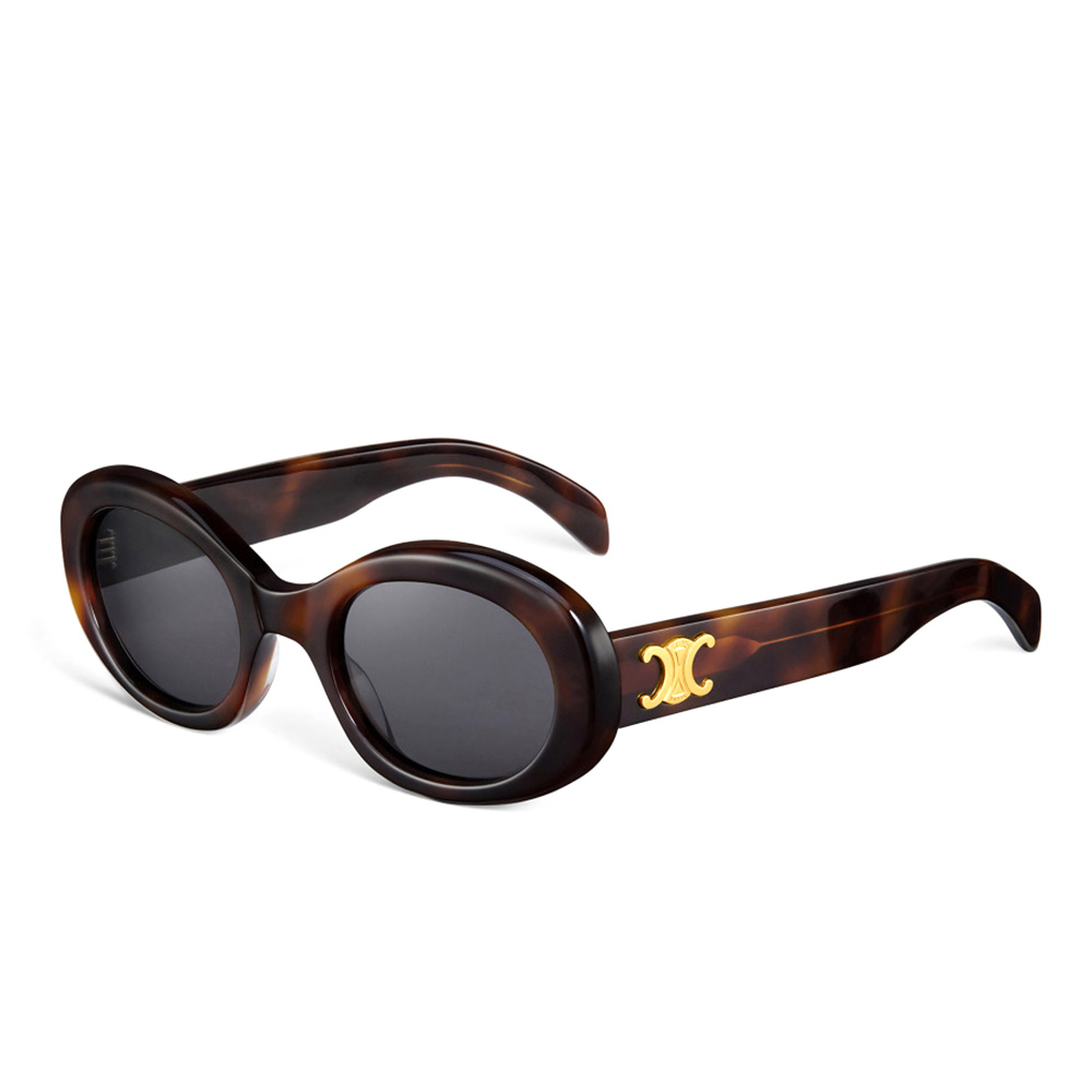 (Women) 【Prescription Available】CELINE Triomphe Oval Sunglasses for Women - Stylish Design 40194U 圖 2