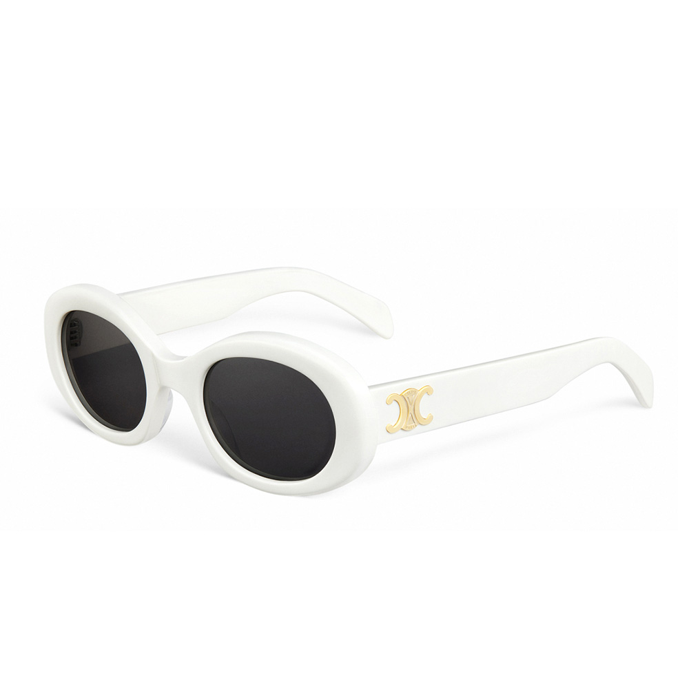 (Women) 【Prescription Available】CELINE Triomphe Oval Sunglasses for Women - Stylish Design 40194U 圖 8