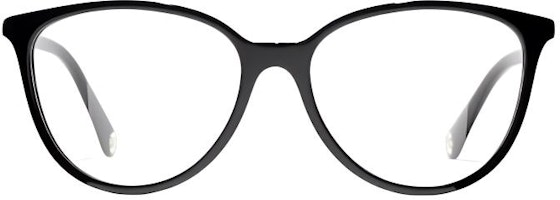 (Women) CHANEL Black Acetate Butterfly Optical Glasses CH3446C622 (Women) CHANEL Black Acetate Butterfly Optical Glasses CH3446C622