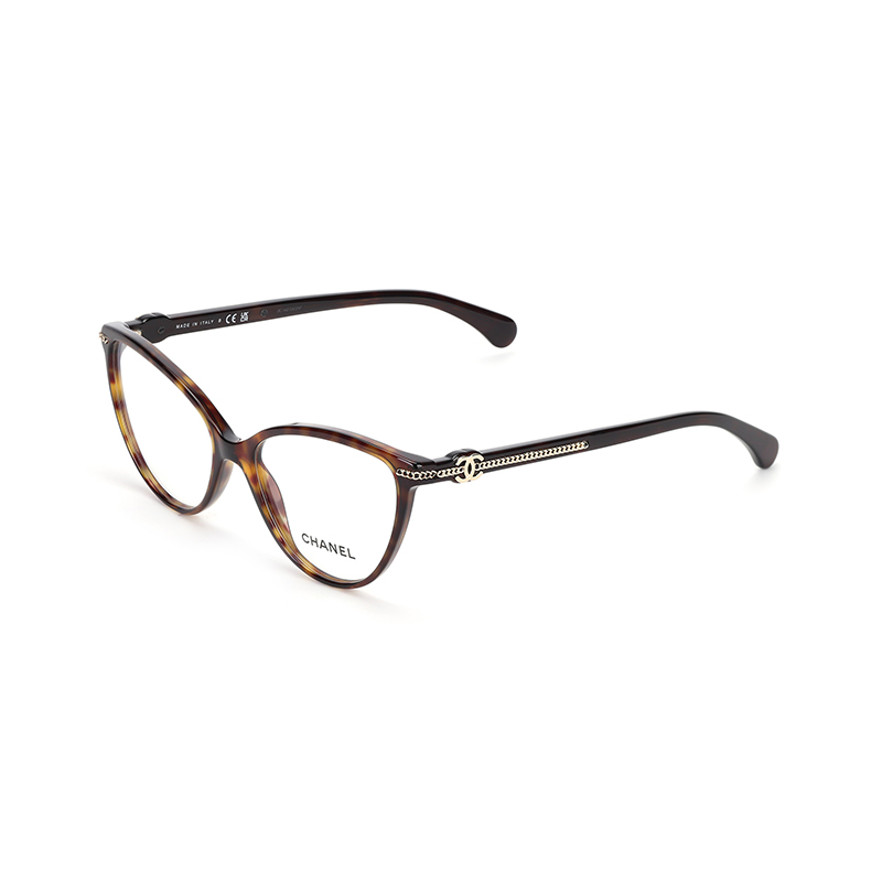 (Women) CHANEL Tortoiseshell Cat-Eye Optical Glasses Frames CH3457C714