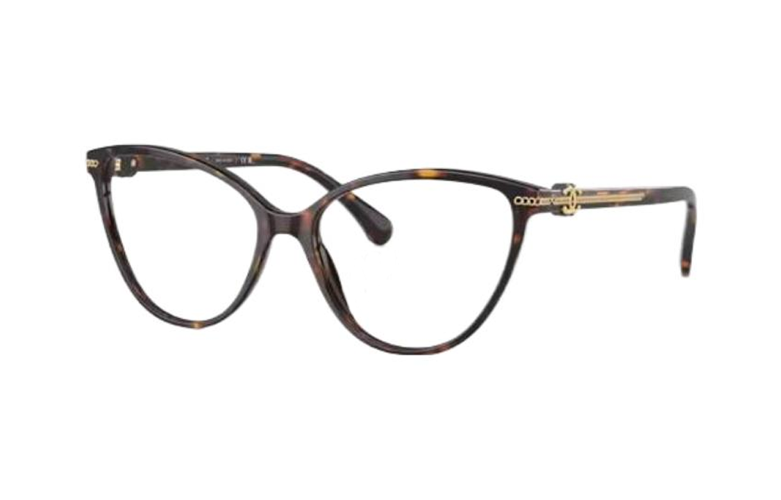 Order (W) 【可配镜】CHANEL 龟壳色猫眼光学眼镜框 CH3457C714