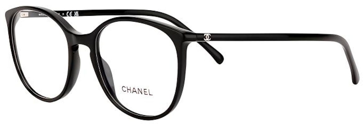 (W) 【可配镜片】香奈儿CHANEL双C圆形光学眼镜黑色款女士专用 CH3282-C501 Buy (W) 【可配镜片】香奈儿CHANEL双C圆形光学眼镜黑色款女士专用 CH3282-C501