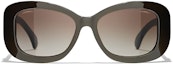 Order (Women) CHANEL Fashion Retro Trendy Cat-eye Sunglasses CH5468B1706S5