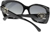 Purchase (Women) CHANEL Heart Logo Irregular Shape Sunglasses Women Black ch5519-c622s8