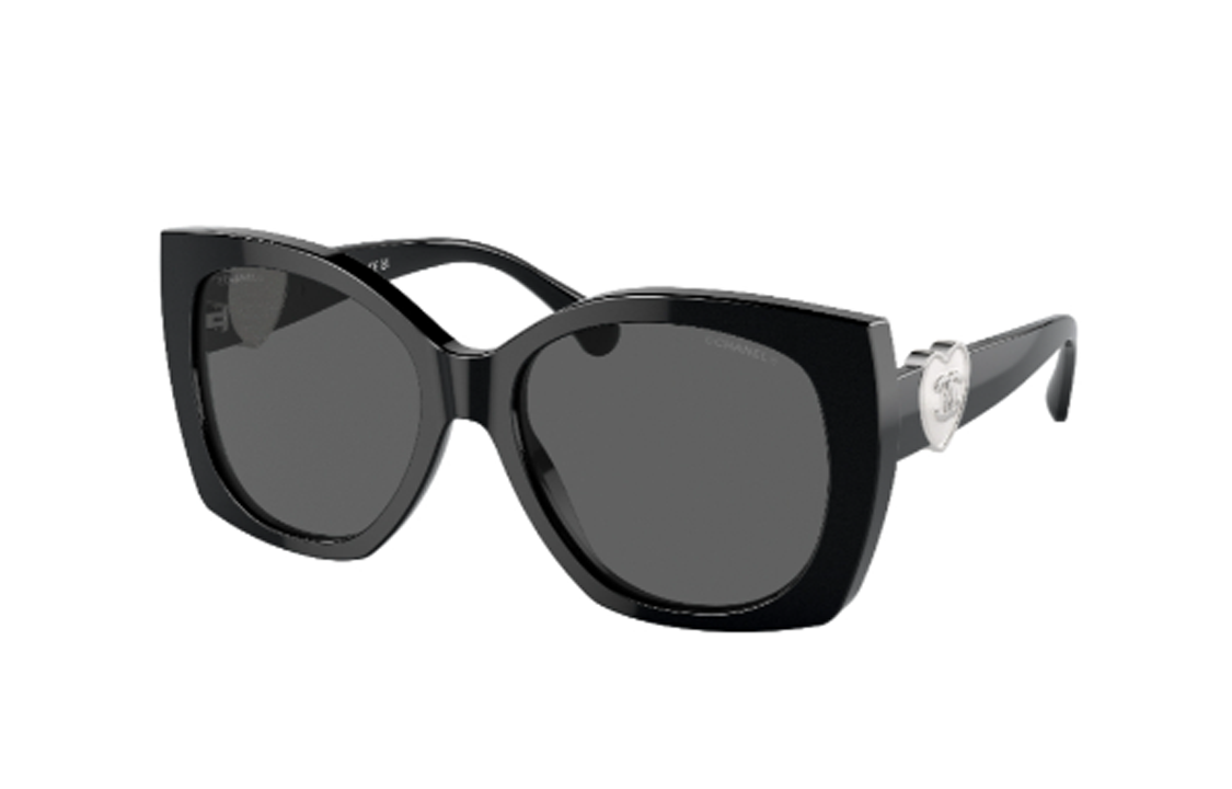 Order (W) 【Con Receta】Gafas de Sol CHANEL Logo Mariposa para Mujer - Negro 0CH5519