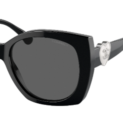 Shop (W) 【Con Receta】Gafas de Sol CHANEL Logo Mariposa para Mujer - Negro 0CH5519