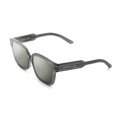 (Women) 【Prescription Available】DIOR Signature S7F Square Grey Sunglasses with Logo. NSGTS7FXR-45A7