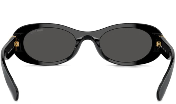 (W) 【処方箋対応】MIU MIU ブラックオーバルサングラス テンプルエングレービング MU06ZS1AB5S0C Details for (W) 【処方箋対応】MIU MIU ブラックオーバルサングラス テンプルエングレービング MU06ZS1AB5S0C