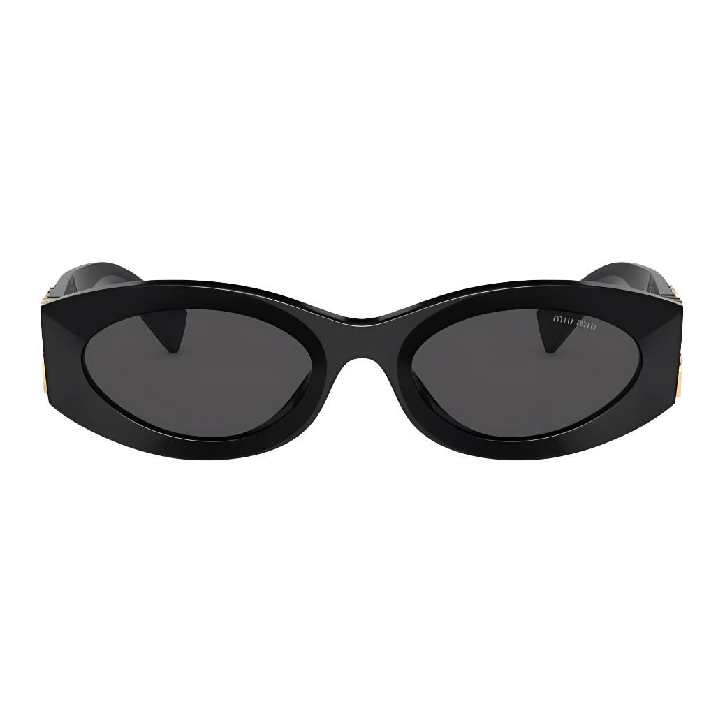 Shop (W) 【支持配镜】MIU MIU 椭圆标志黑色太阳镜 SMU11W_E1AB_F05S0_C_054