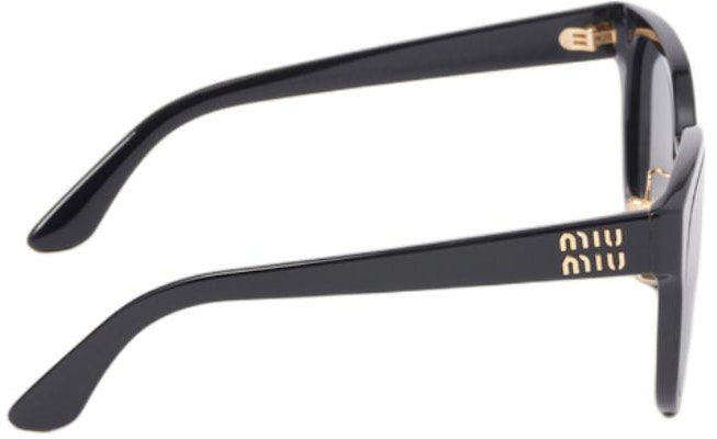 (W) 【Boleh Isi Preskripsi】MIU MIU Cermin Mata Hitam Segi Empat dengan Logo di Tepi SMU01Z_E1AB_F05S0_C_055 Purchase (W) 【Boleh Isi Preskripsi】MIU MIU Cermin Mata Hitam Segi Empat dengan Logo di Tepi SMU01Z_E1AB_F05S0_C_055