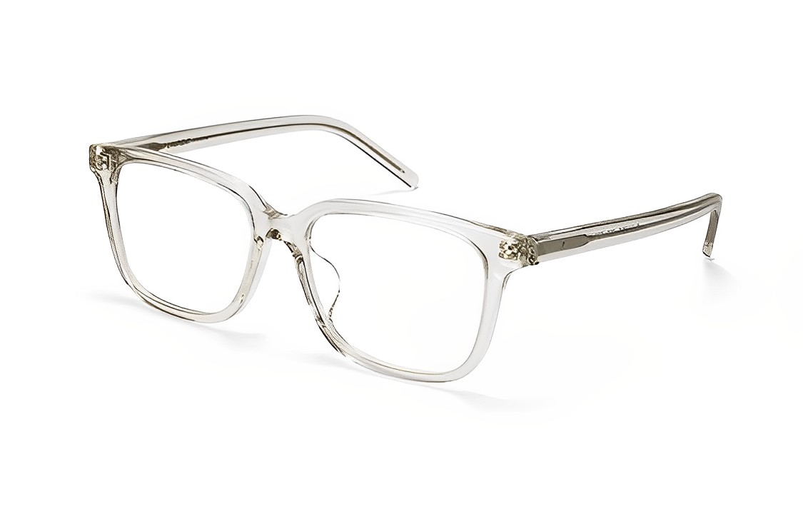 (Women) 【Prescription Available】SAINT LAURENT  Square Optical Frames - Transparent Grey SL M110/F-006