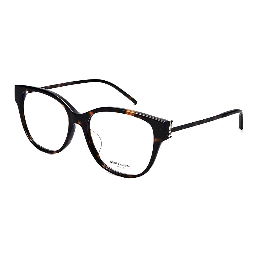 (Women) 【Prescription Available】SAINT LAURENT Capsule Oval Tortoise Optical Glasses Women SLM48O-B/F-003
