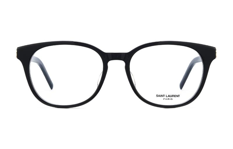 Lookbook (Women) 【Prescription Available】SAINT LAURENT Capsule Vintage Black Oval Optical Eyeglasses Women SL M111/F-001