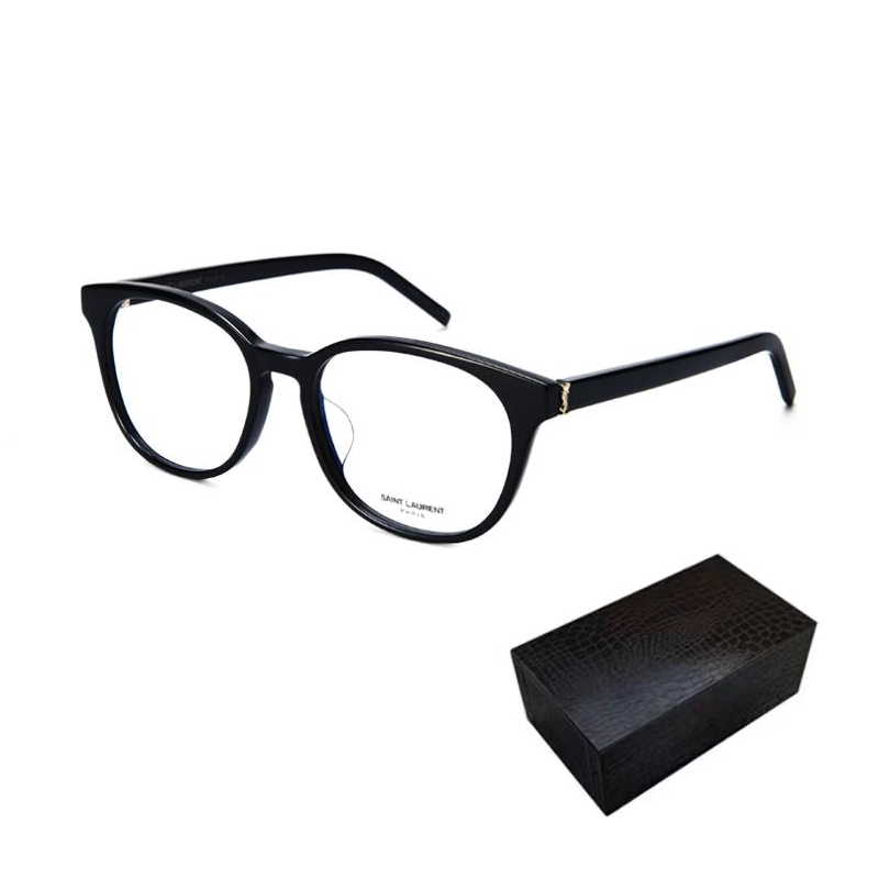 Purchase (Women) 【Prescription Available】SAINT LAURENT Capsule Vintage Black Oval Optical Eyeglasses Women SL M111/F-001