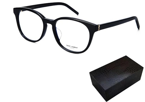 (Women) 【Prescription Available】SAINT LAURENT Capsule Vintage Black Oval Optical Eyeglasses Women SL M111/F-001 Purchase (Women) 【Prescription Available】SAINT LAURENT Capsule Vintage Black Oval Optical Eyeglasses Women SL M111/F-001