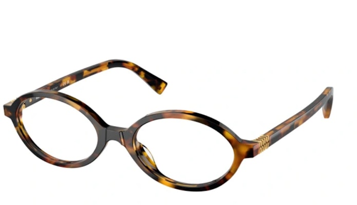 (W) 【可配度数】MIU MIU 椭圆眼镜 玳瑁色标志框架 MU01XV VAU1O1 Lookbook (W) 【可配度数】MIU MIU 椭圆眼镜 玳瑁色标志框架 MU01XV VAU1O1