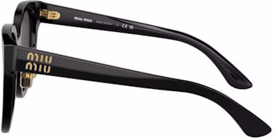 Shop (W) 【Compatible con Graduación】 Gafas de Sol Cuadradas MIU MIU Mujer - Negro 0MU01ZS1AB5S0