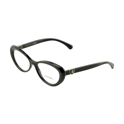 (Women) 【Prescription Compatible】CHANEL Cat-Eye Acetate Optical Glasses for Women - Black CH3466C622