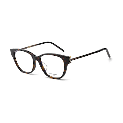 (Women) 【Prescription Compatible】YSL Saint Laurent Capsule Tortoiseshell Cat-Eye Glasses Frame SLM48O-C/F-003