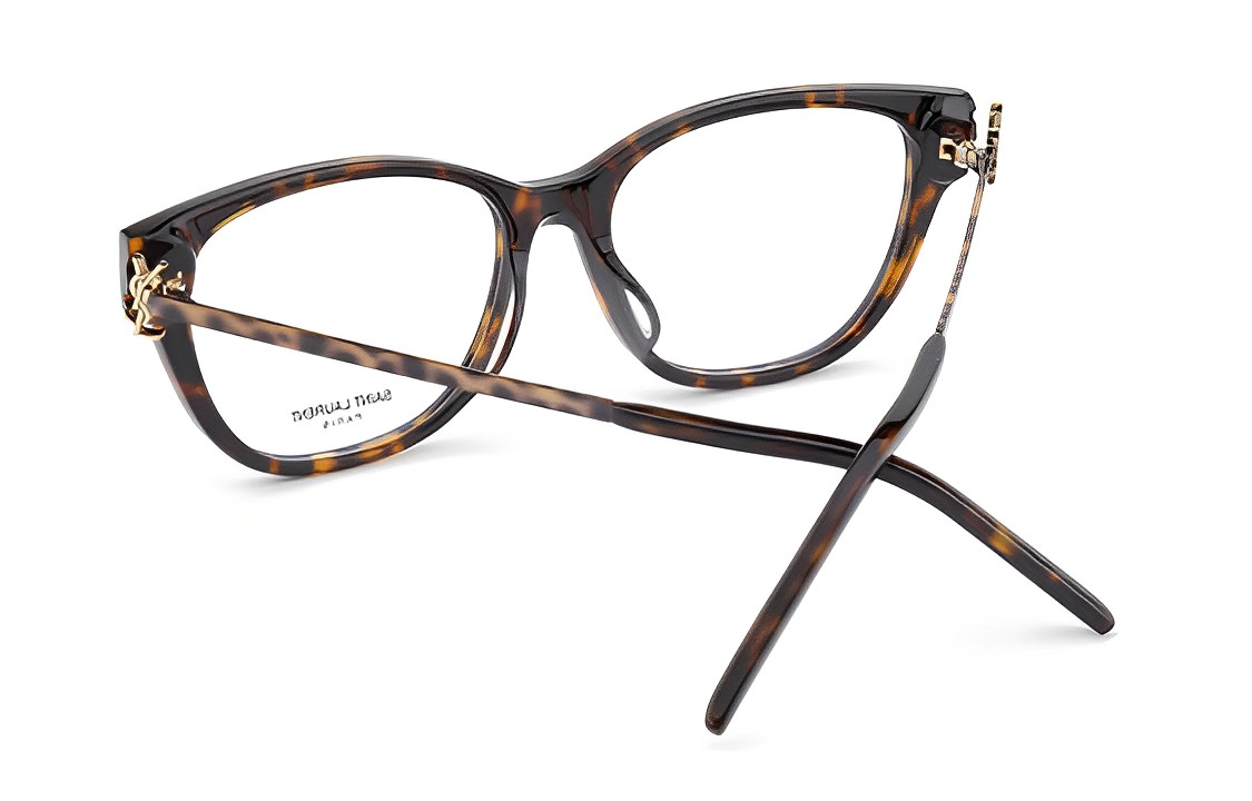 Purchase (Women) YSL Saint Laurent Capsule Tortoiseshell Cat-Eye Glasses Frame SLM48O-C/F-003