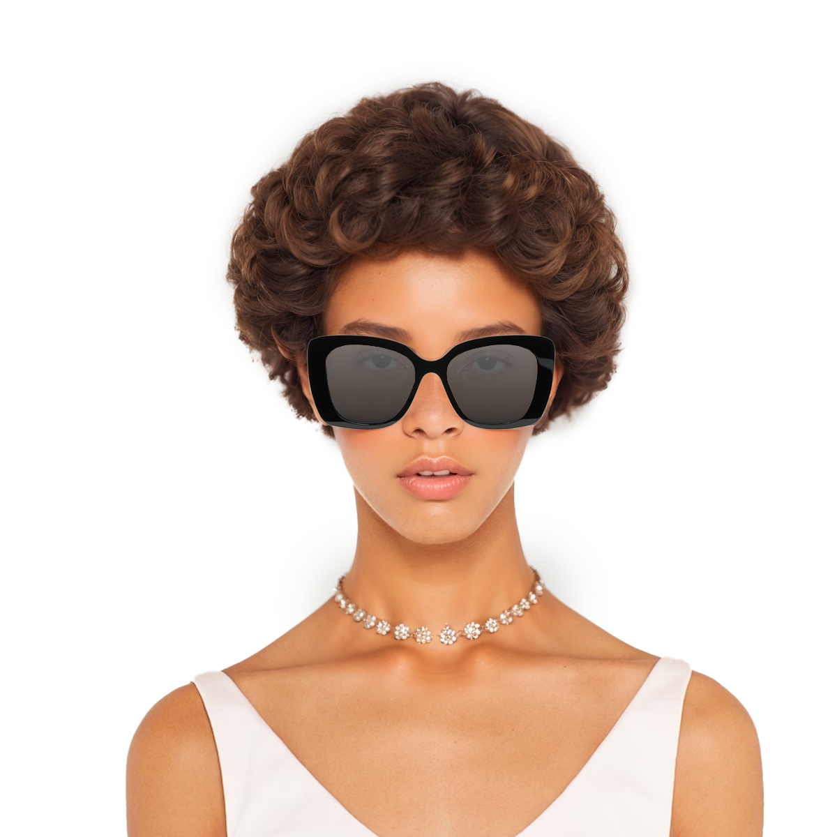 (Women) 【Prescription Ready】CHANEL Stylish Square Sunglasses Women Black/Grey CH5422B-C501/T8 圖 7