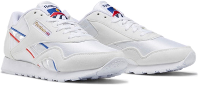 (W) Reebok Classic Nylon 'Kolaj Bendera - Merah Biru Menyala' EG5909 Lookbook (W) Reebok Classic Nylon 'Kolaj Bendera - Merah Biru Menyala' EG5909