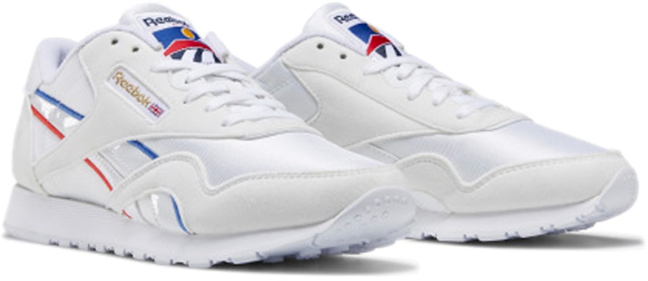 (W) リーボック クラシック ナイロン 国旗コラージュ (赤/青) EG5909 Lookbook (W) リーボック クラシック ナイロン 国旗コラージュ (赤/青) EG5909