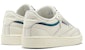 (W) Reebok Club C 85 'Chalk Seaport Teal' - Kasual Retro Putih Biru Teal EF3487