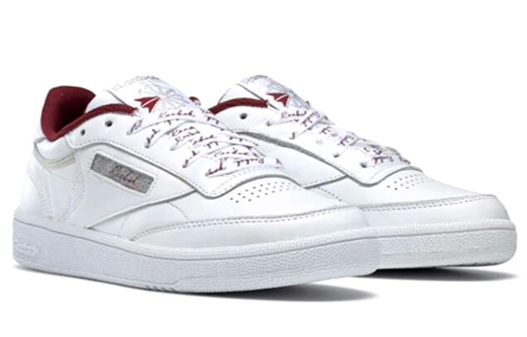 Lookbook (Women)  Reebok Club C 85 'White Burgundy'  DV5301