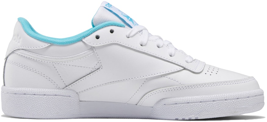 (Women) Reebok Club C 85 'White Neon Blue' FV1096 Order (Women) Reebok Club C 85 'White Neon Blue' FV1096