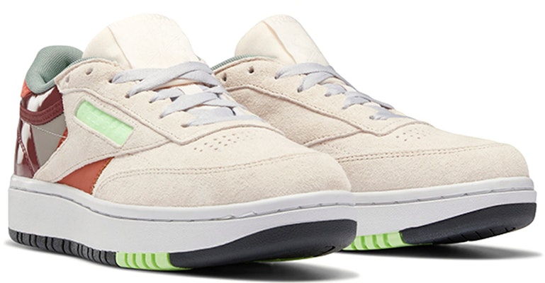 (W) 锐步 Club C Double '陶瓷粉多色' 运动鞋 FX3209 Lookbook (W) 锐步 Club C Double '陶瓷粉多色' 运动鞋 FX3209
