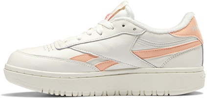 (Women) Reebok Club C Double 'Chalk Aura Orange' H04189 (Women) Reebok Club C Double 'Chalk Aura Orange' H04189