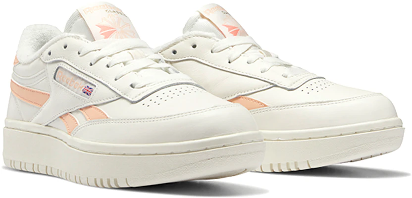 (W) Reebok Club C Doble 'Aura Tiza Naranja' H04189 Lookbook (W) Reebok Club C Doble 'Aura Tiza Naranja' H04189