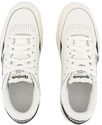 (W) Reebok Club C Double 'Chalk Black' - Kasut Reebok Club C Warna Kapur Hitam 100010773 Lookbook (W) Reebok Club C Double 'Chalk Black' - Kasut Reebok Club C Warna Kapur Hitam 100010773